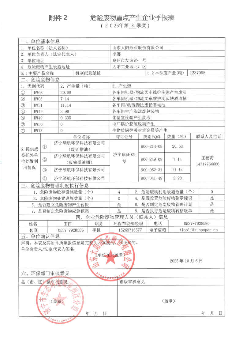 2025年黄金城网站纸业危险废物第三季度报表.jpg